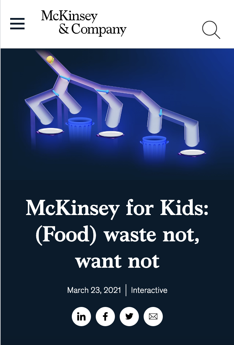 คอนเทนต์ Mckinsey เกี่ยวกับ Food Waste